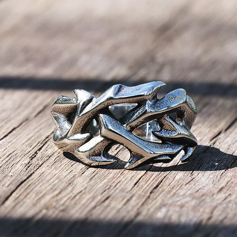 Crown of Thorns Ring Stainless Steel