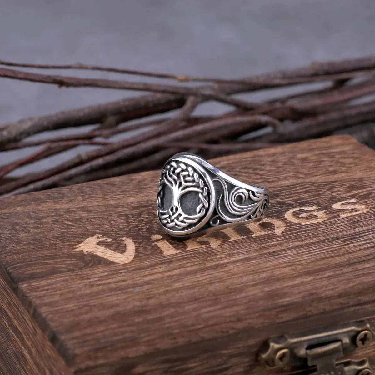 New Viking Tree of Life Yggdrasil Ring