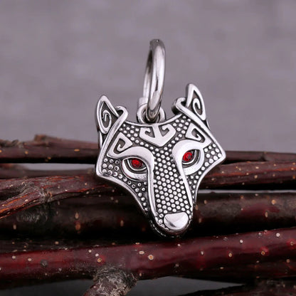 Vikings Wolf Drop Earrings Celtic Stainless Steel