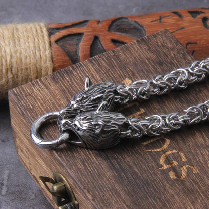 Goat Head Square-Link Chain Viking Necklaces