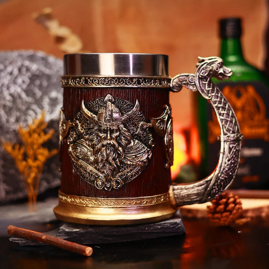 Stainless Steel Viking Mug Cup