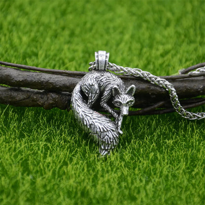 Slavic Fox Pendant Viking Jewelry Necklace