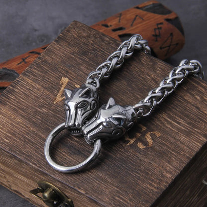 Goat Head Square-Link Chain Viking Necklaces