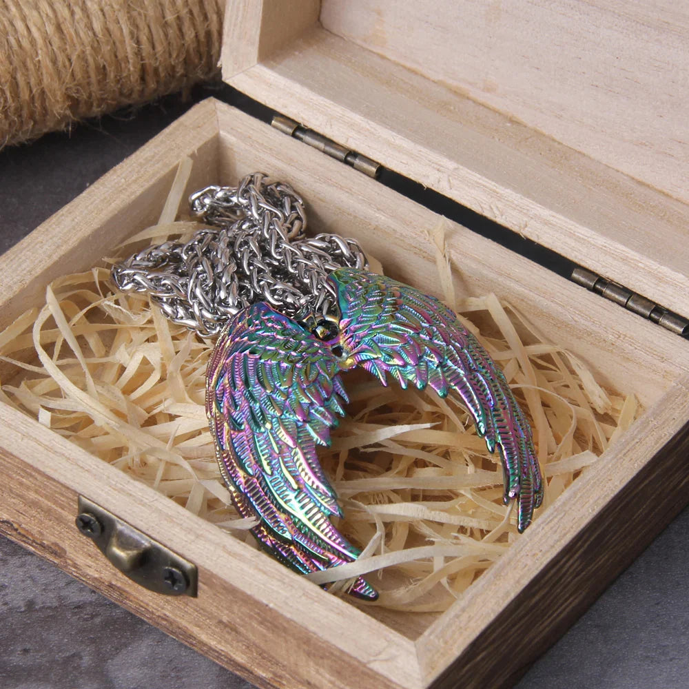 Classic Angel Wing Viking Necklace