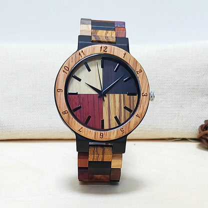 Cool Colorful Wooden Personalized Clock Timepieces Wood Viking Watch