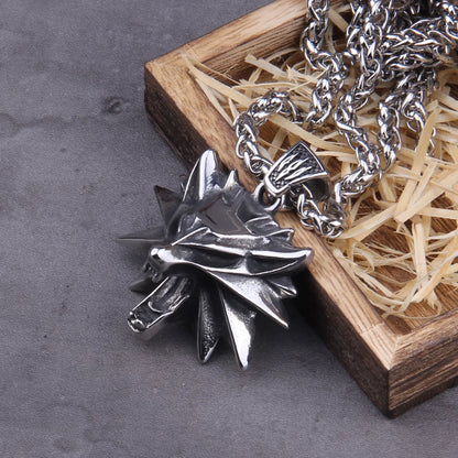 Stainless Steel Viking Pendant Necklace