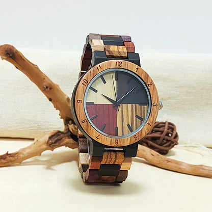 Cool Colorful Wooden Personalized Clock Timepieces Wood Viking Watch