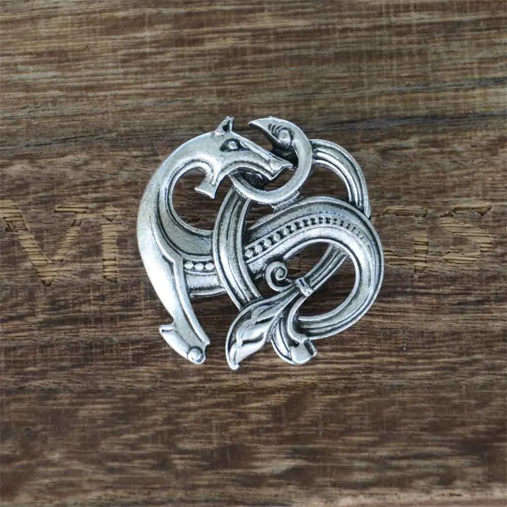 Norse Dragon Scandinavian Viking Brooches Knots Jewelry