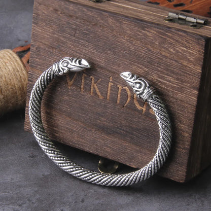 Norse Raven Adjustable Viking Bracelet