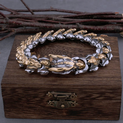 Nordic New High-end Retro Keel Viking Dragon Bracelets