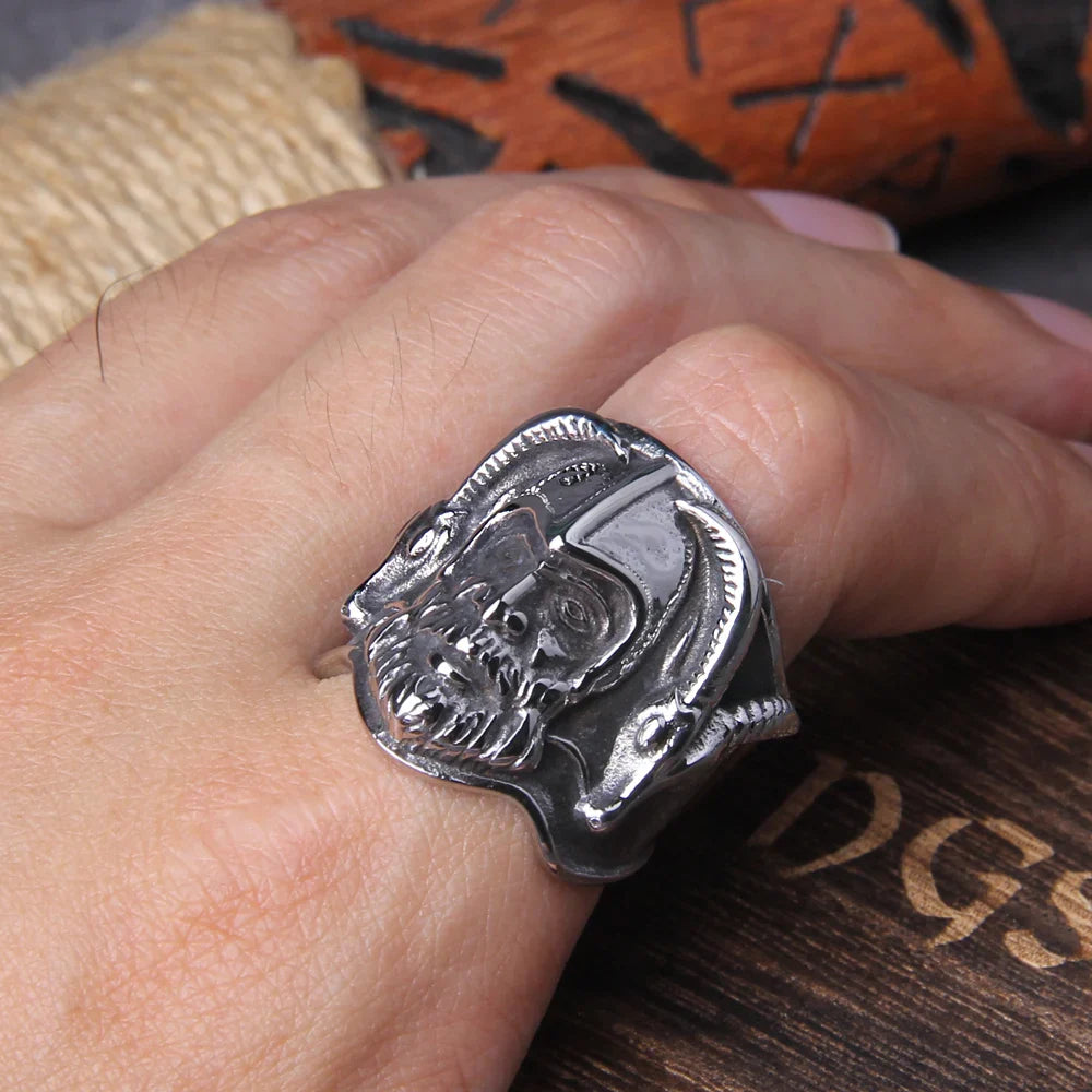 Norse Mythology Odin Raven Viking Ring