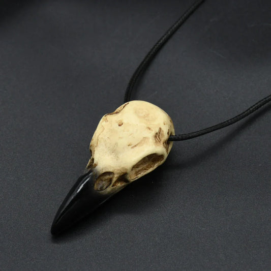 Viking amulet Raven Skull Pendant Vintage Nordic Necklace Amulet