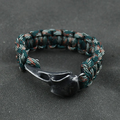 Odin Raven Stainless Steel Viking Bracelet