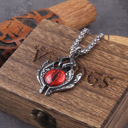 Exquisite Fashion Creative Turkey Devil Eye Titanium Steel Pendant Viking Necklace