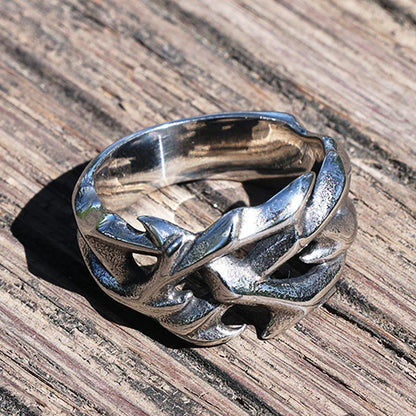 Crown of Thorns Ring Stainless Steel