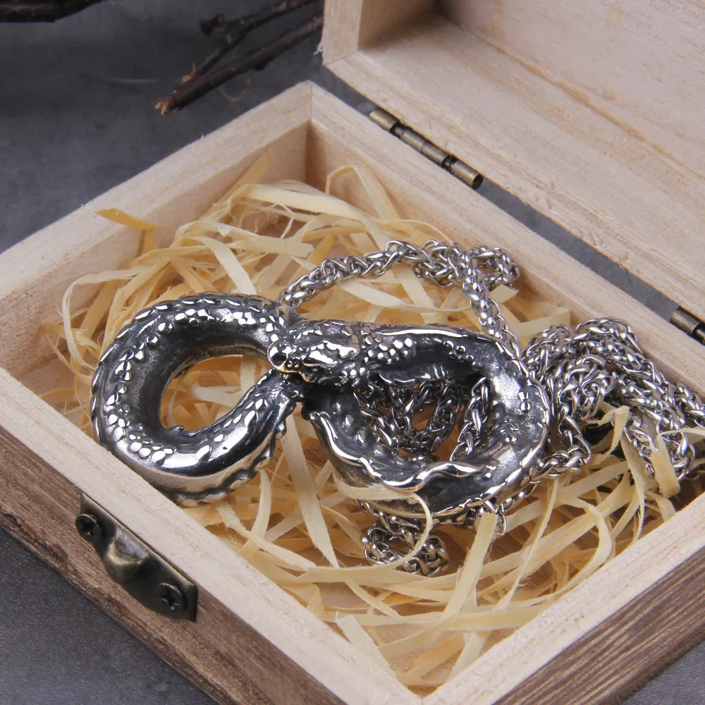 Dragon Snake Viking Necklace