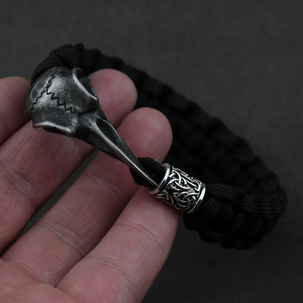 Odin Raven Stainless Steel Viking Bracelet