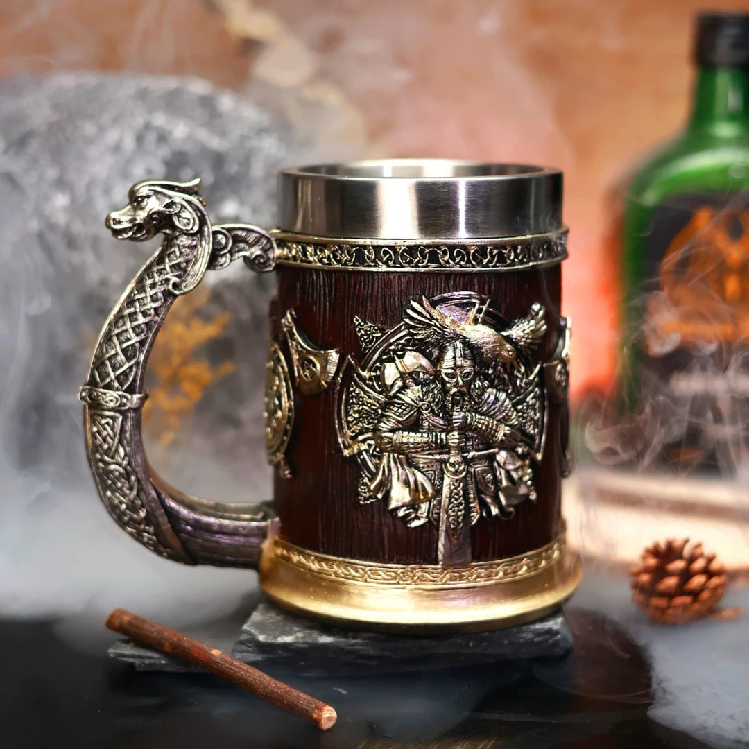 Stainless Steel Viking Mug Cup