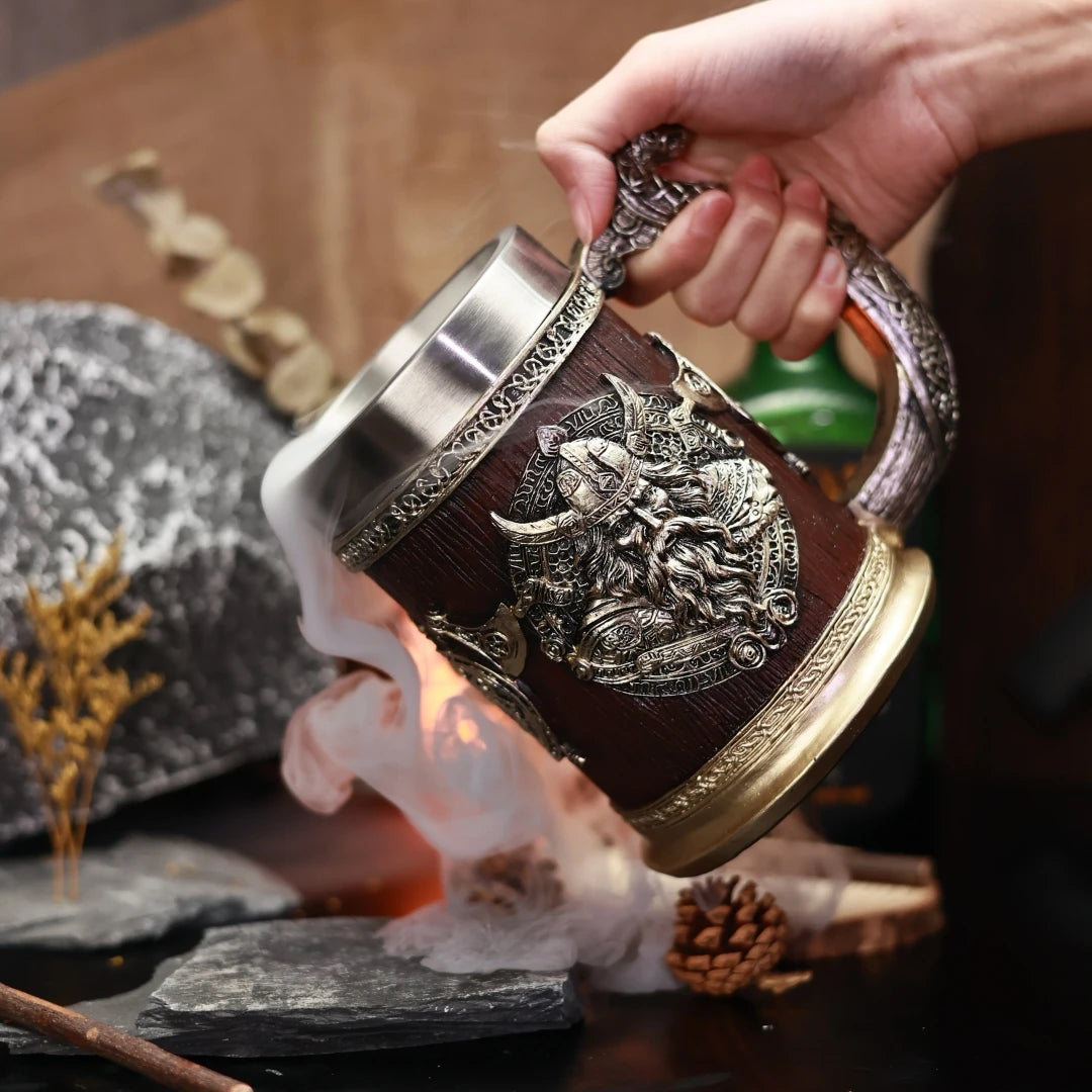 Stainless Steel Viking Mug Cup