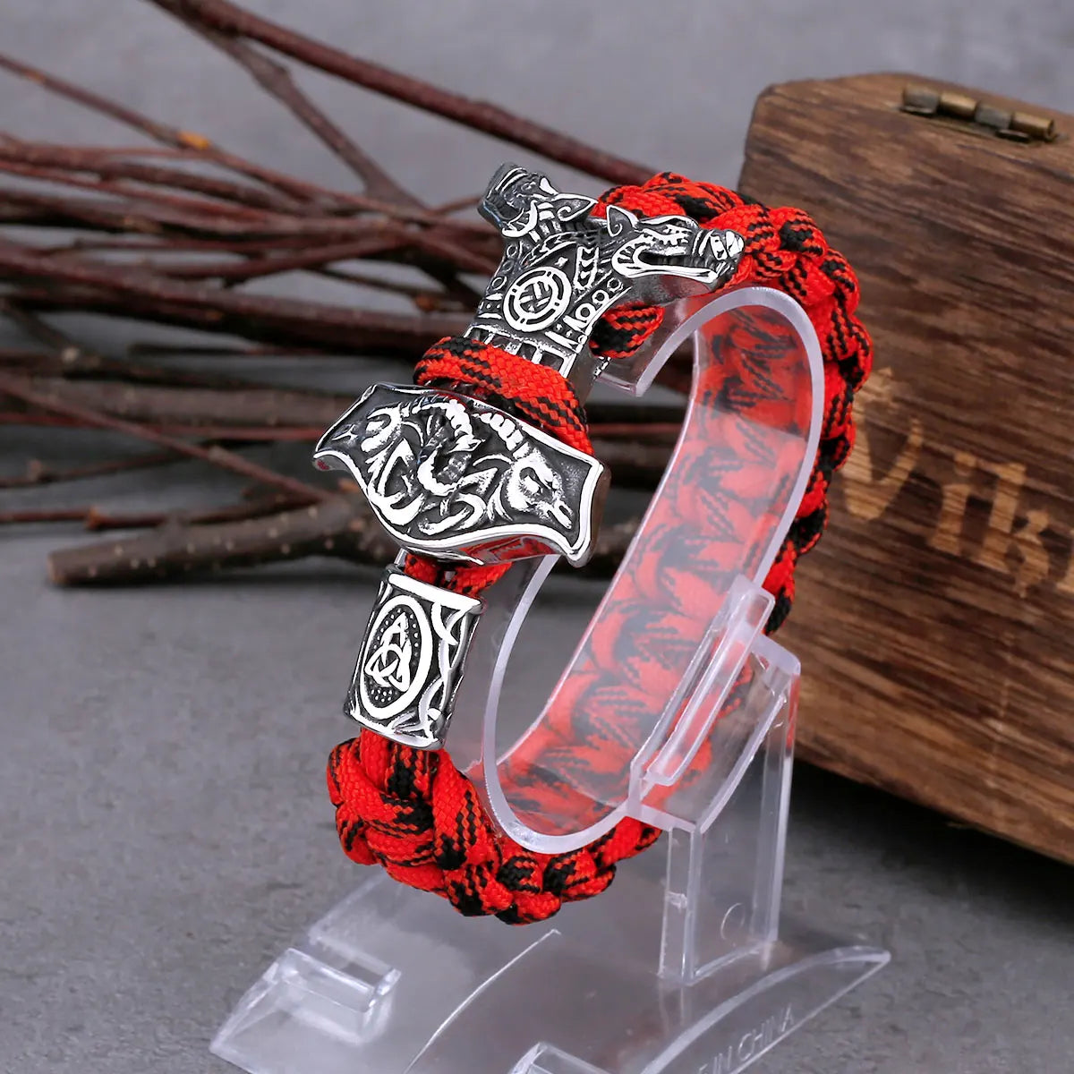 New Viking Thor's Hammer Stainless Steel Bracelet