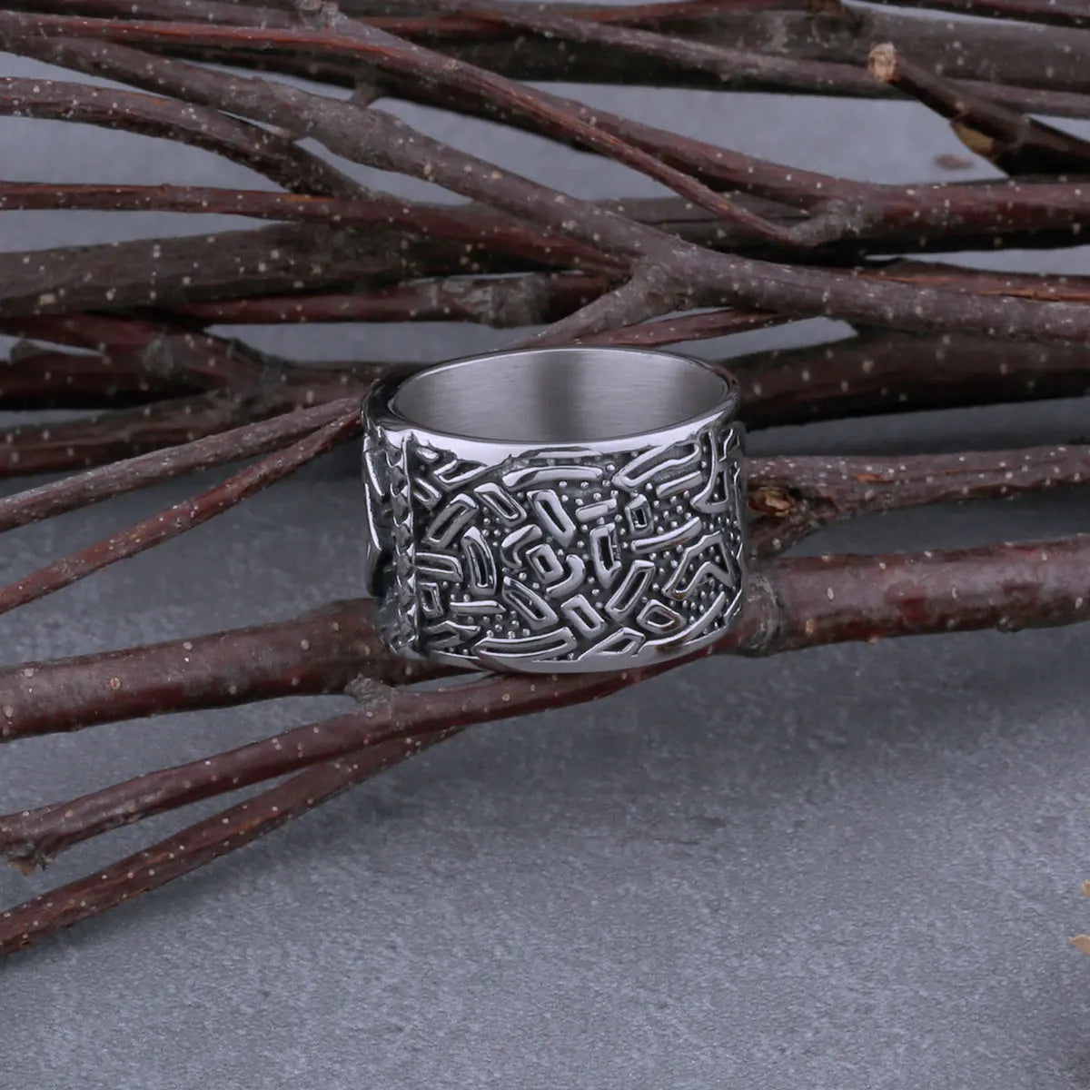 Viking High Quality Odin Rune Stainless Steel Viking Ring