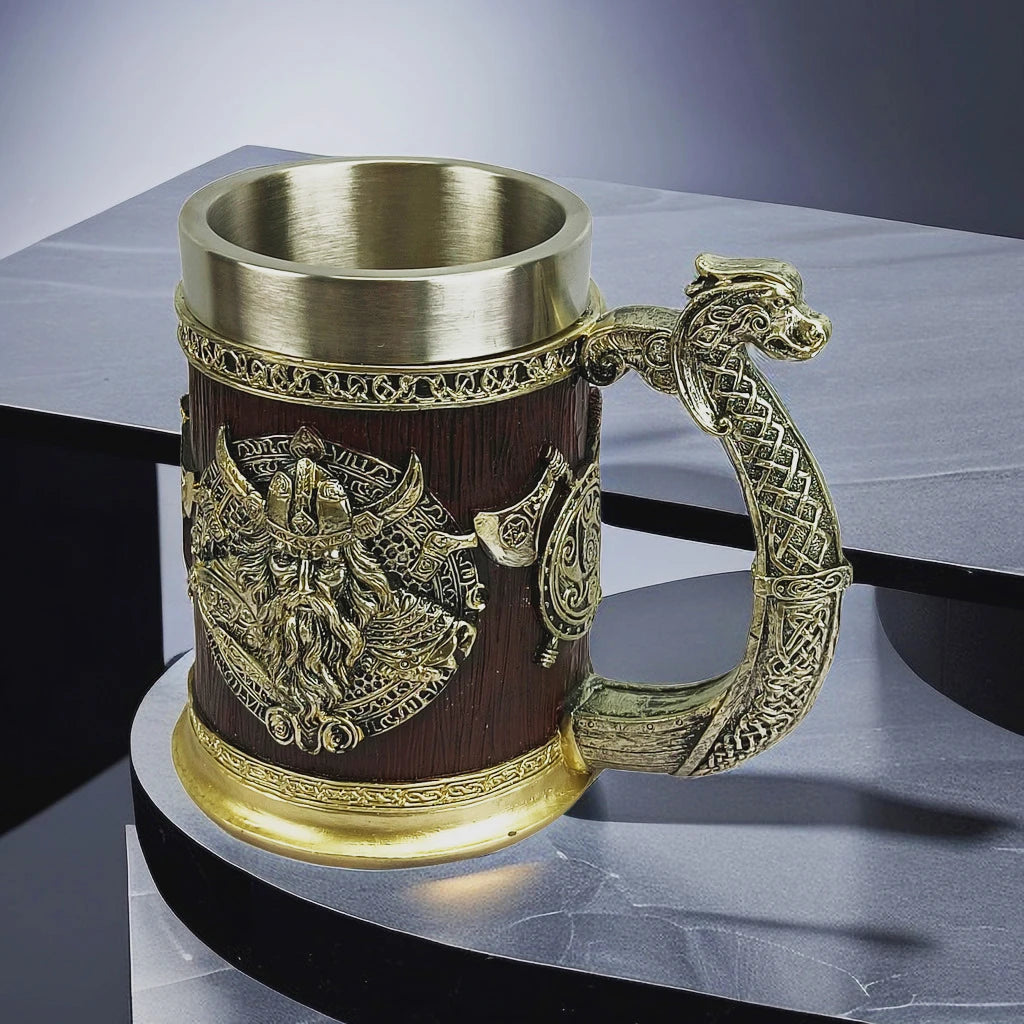 Stainless Steel Viking Mug Cup