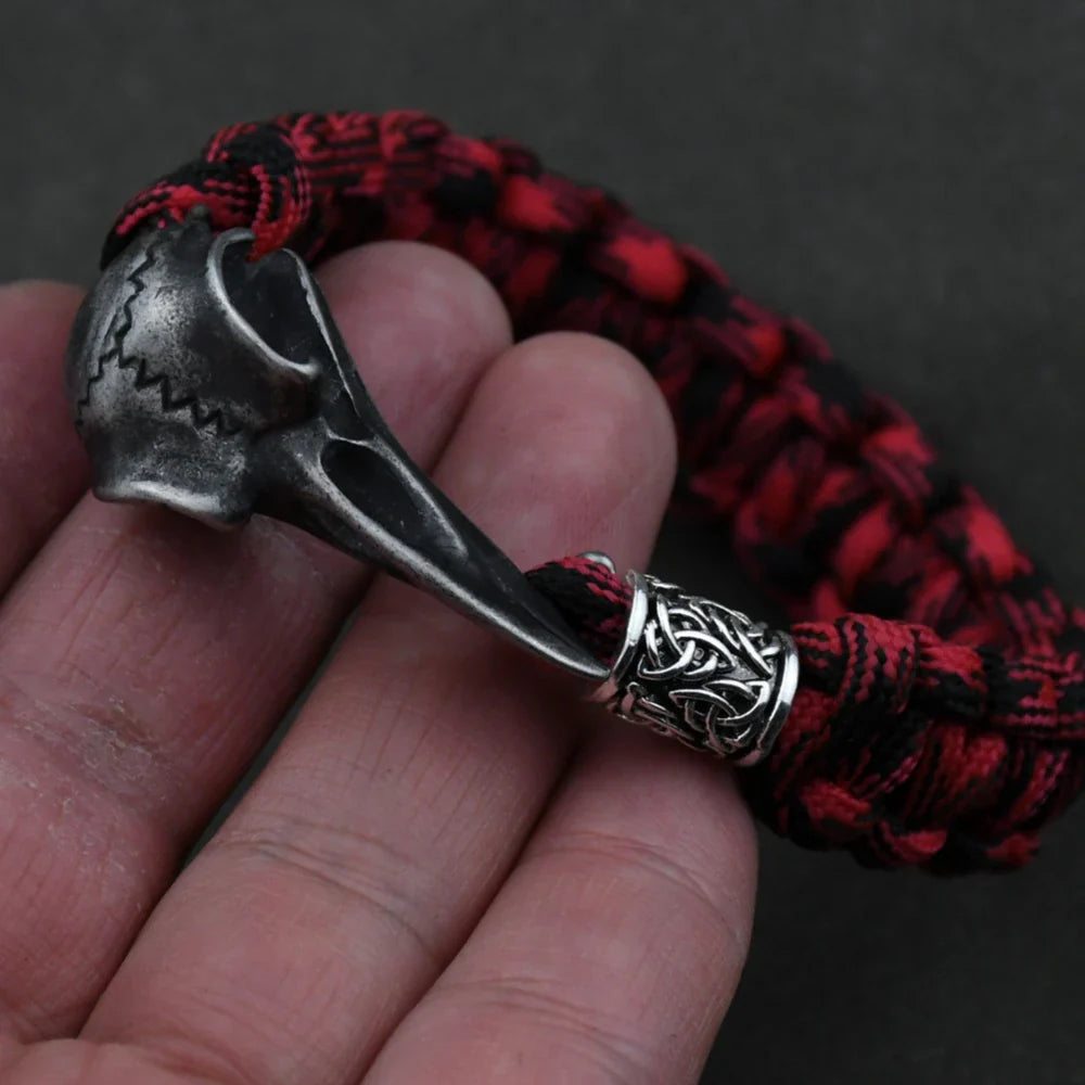 Odin Raven Stainless Steel Viking Bracelet