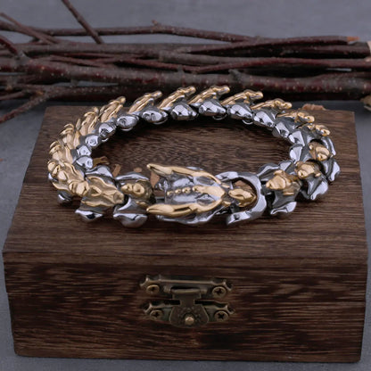 Nordic New High-end Retro Keel Viking Dragon Bracelets