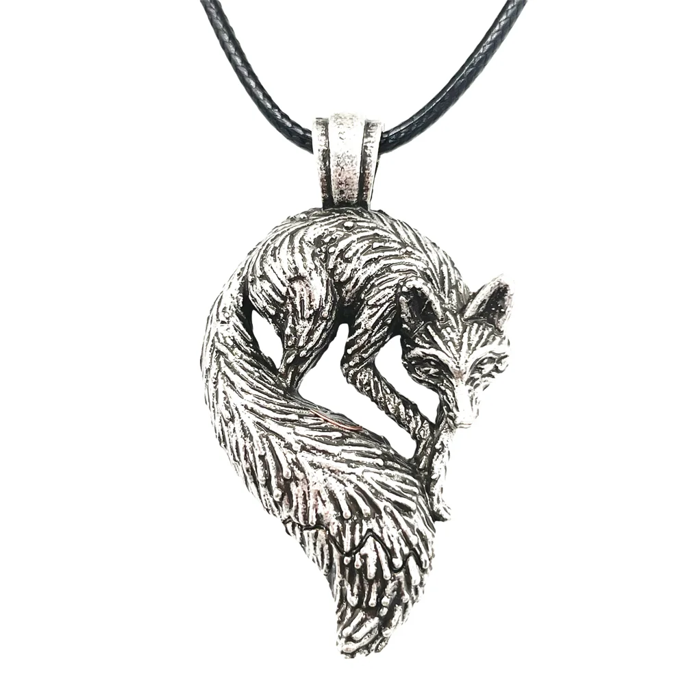 Slavic Fox Pendant Viking Jewelry Necklace