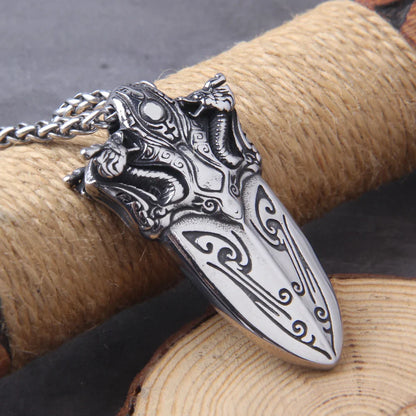 Norse Fox Triquetra Animal Pendant Viking Necklace