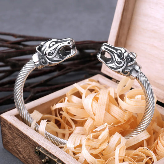 Simple Nordic Viking Dragon Bracelet