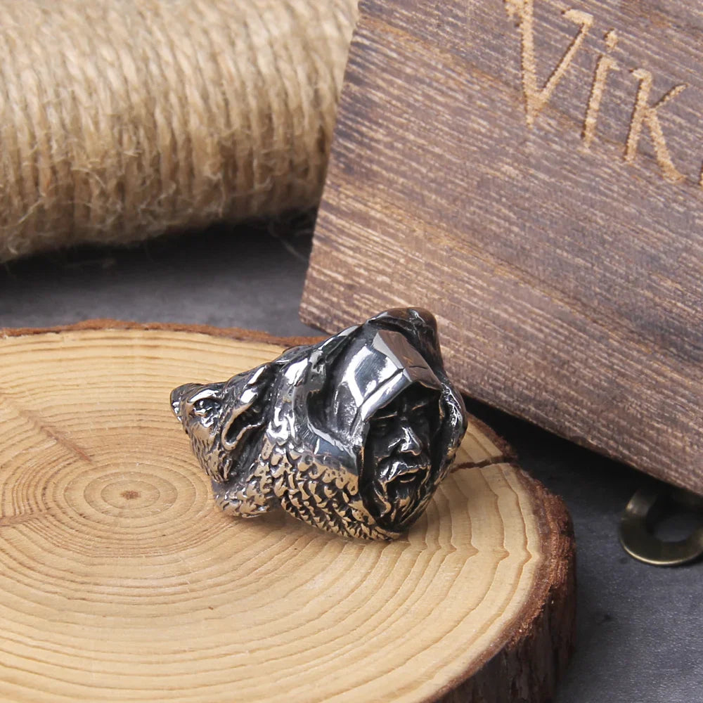 Norse Mythology Odin Raven Viking Ring