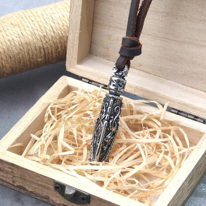 Dragon Spear Viking Necklace