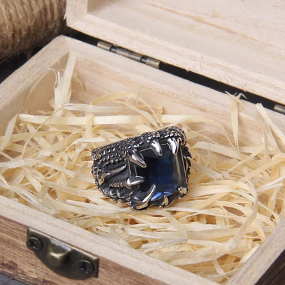 NO Fade Punk Dragon Viking Ring