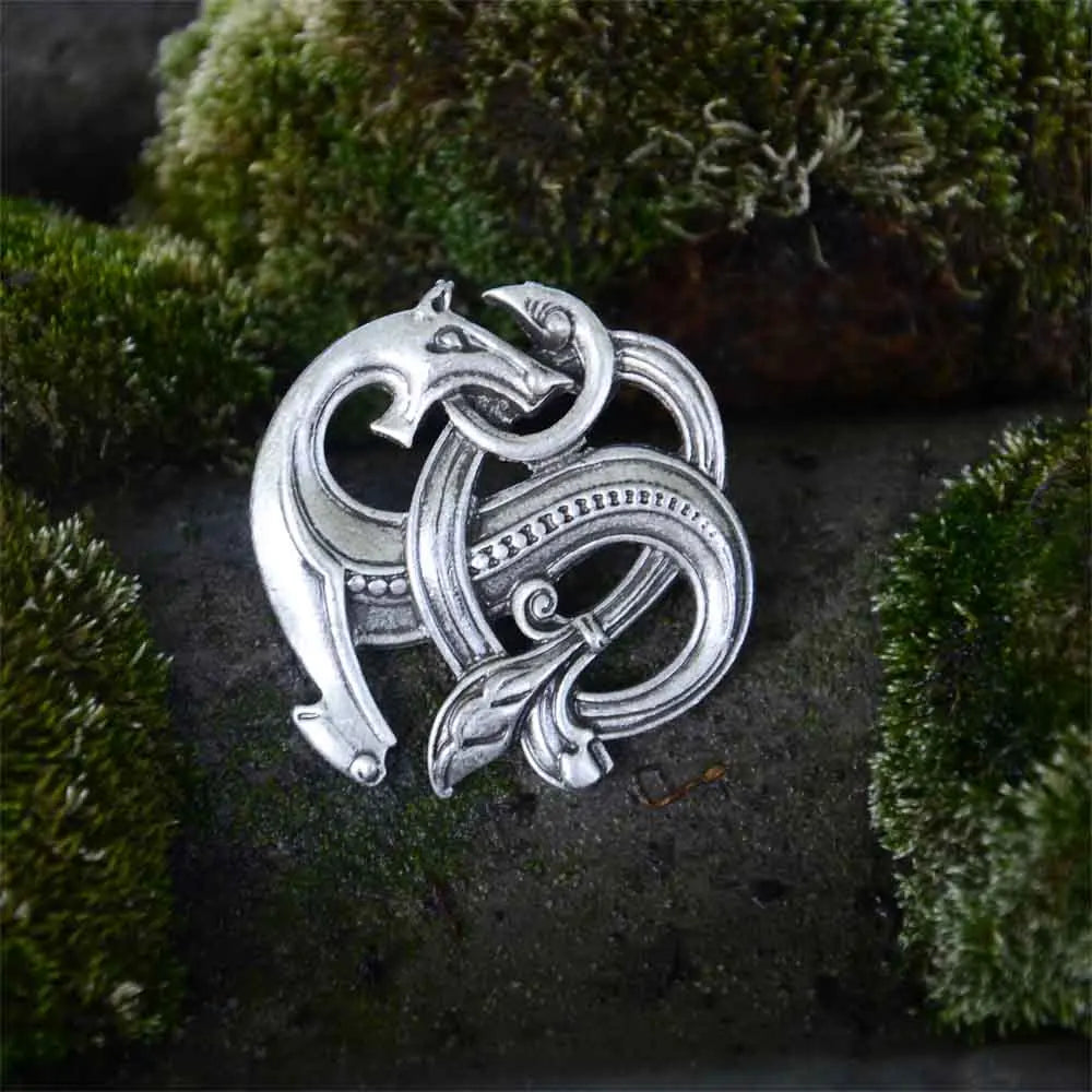 Norse Dragon Scandinavian Viking Brooches Knots Jewelry