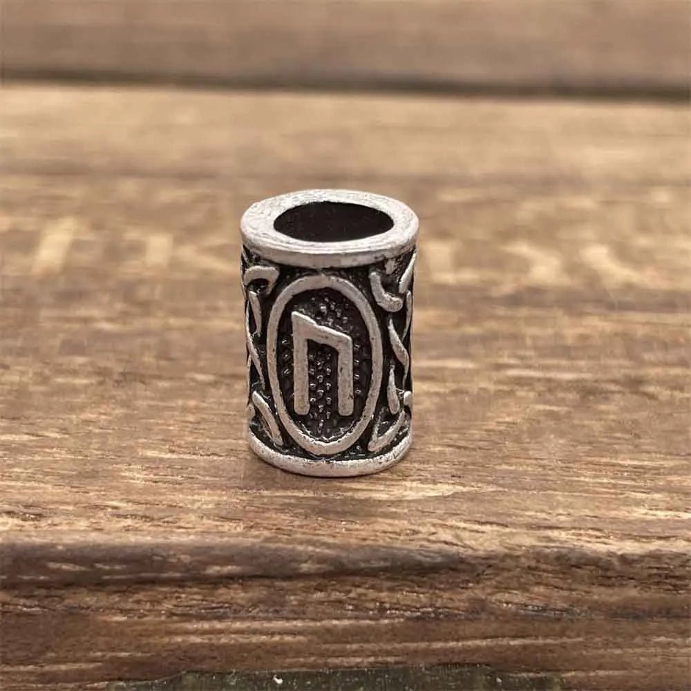 Tree Of Life Norse Runes Metal Bead Viking Jewelry