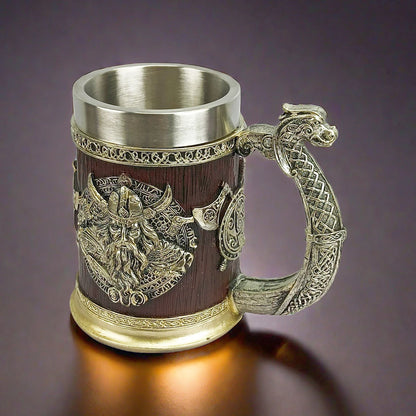 Stainless Steel Viking Mug Cup