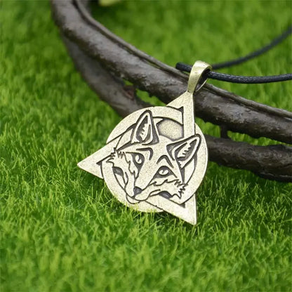 Slavic Fox Pendant Viking Jewelry Necklace