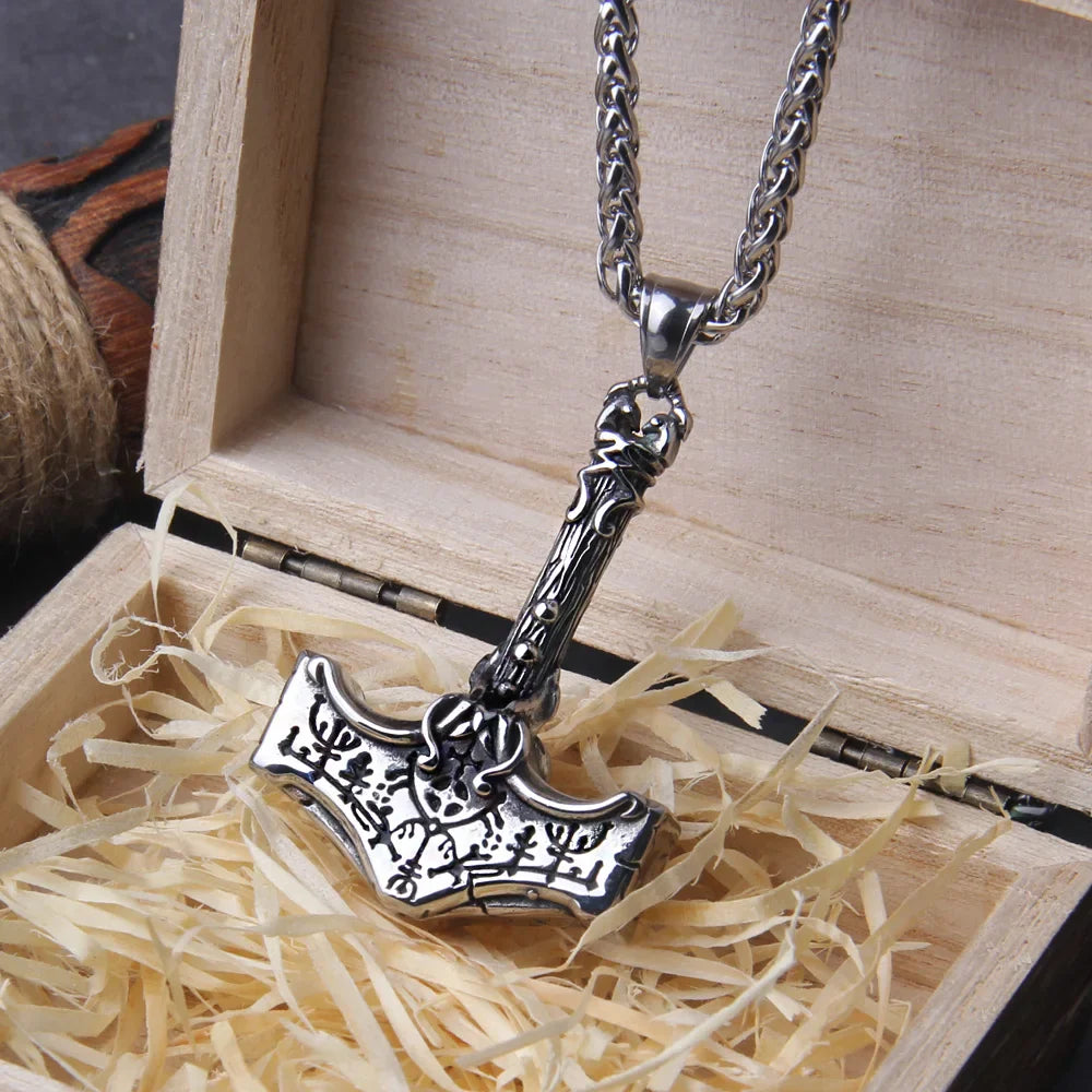 Norse Vikings Thor's Mjolnir Necklace