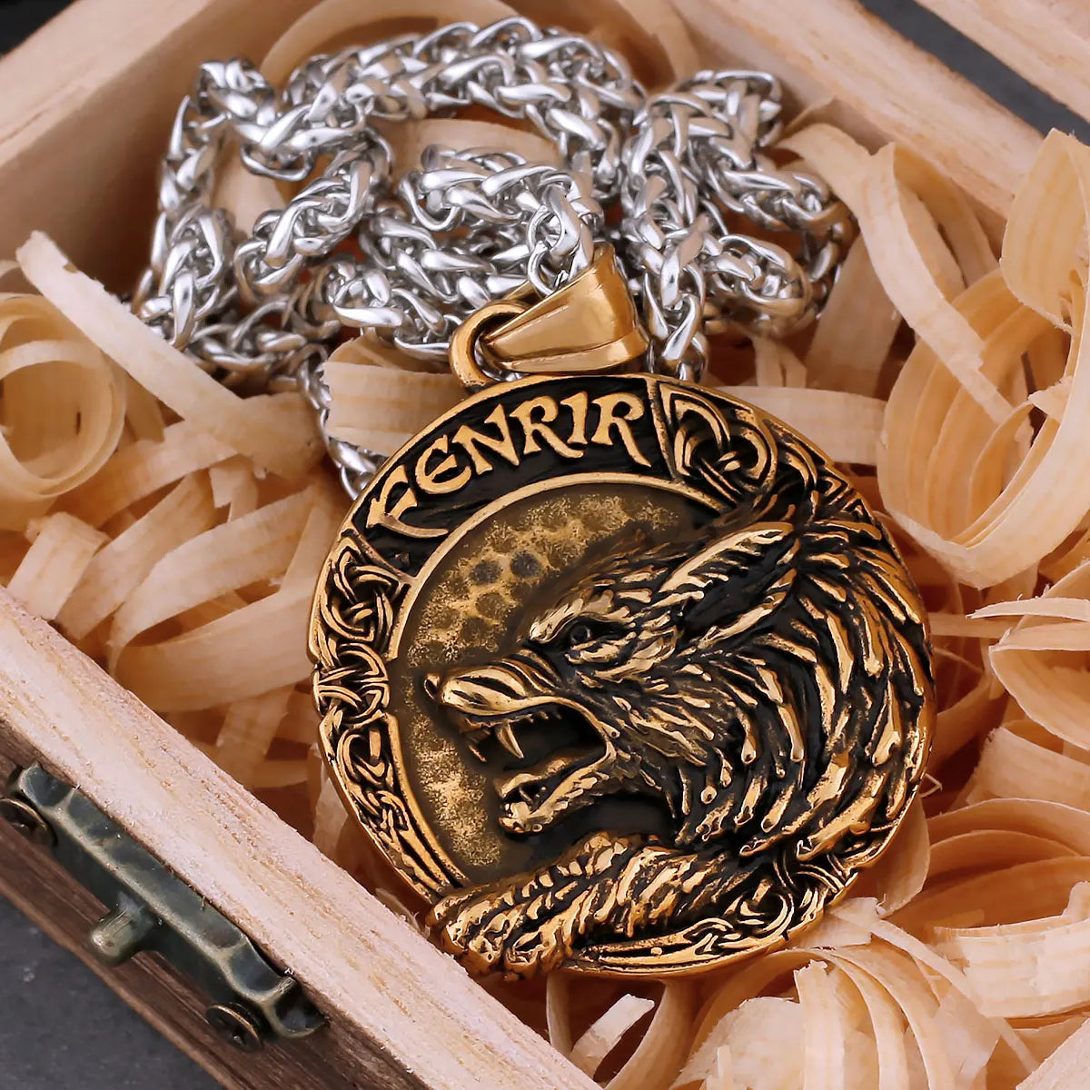 Fashionable Wolf Fenrir Viking Necklace