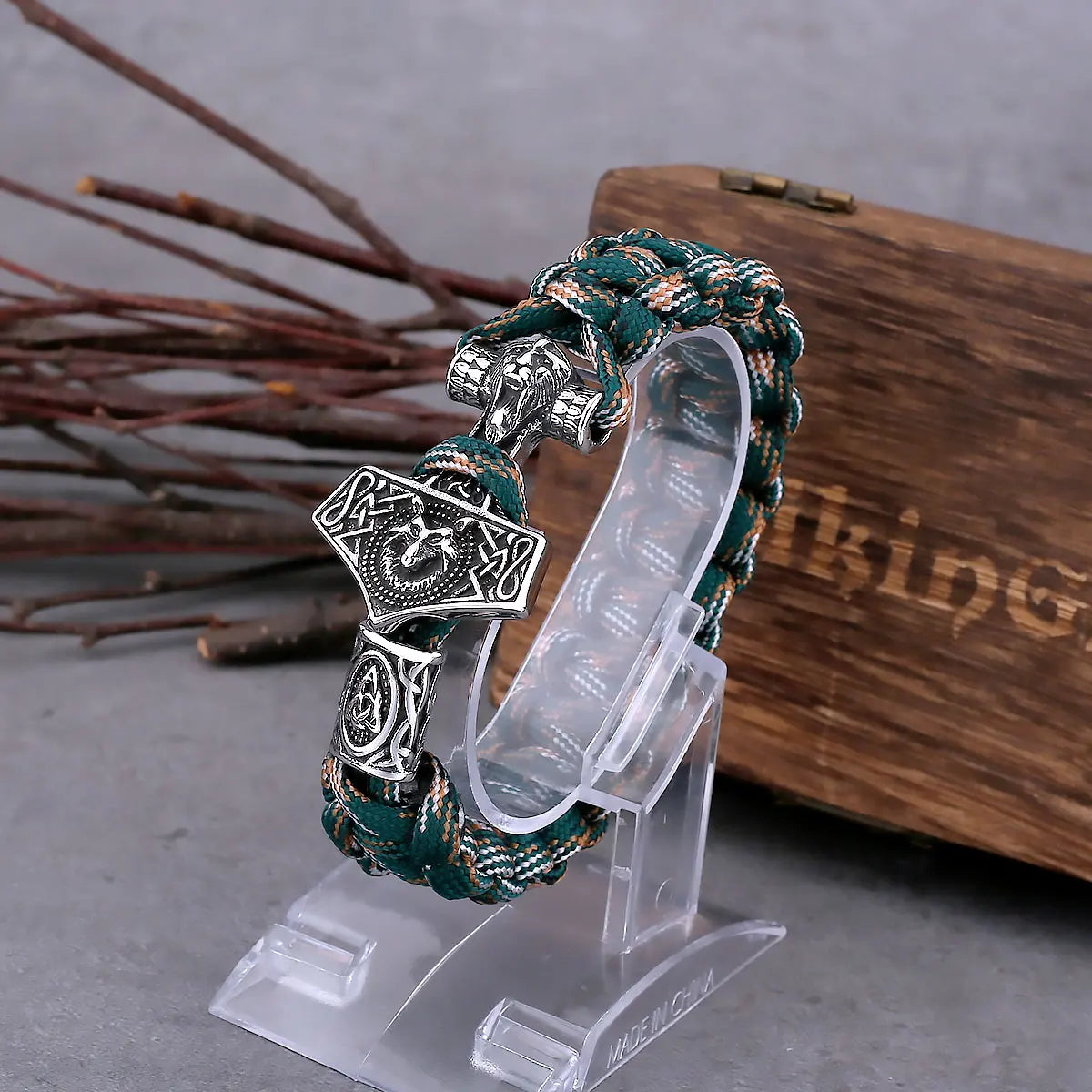 Punk Scandinavian Viking Thor's Hammer Viking Bracelet