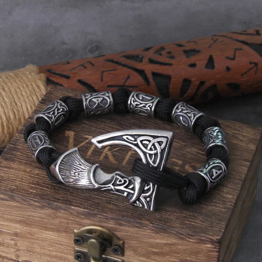 Axe Punk Beads Viking Bracelet