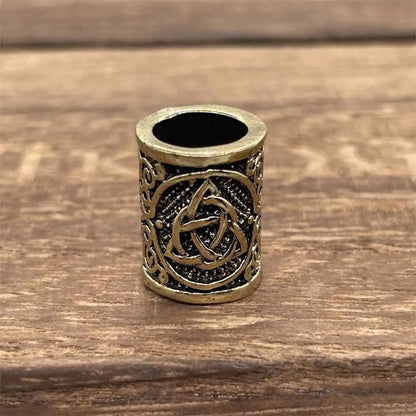 Tree Of Life Norse Runes Metal Bead Viking Jewelry