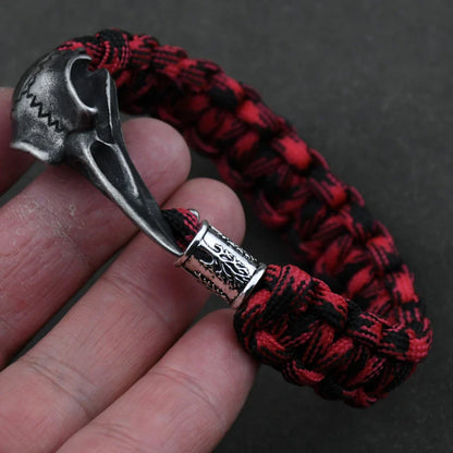 Odin Raven Stainless Steel Viking Bracelet