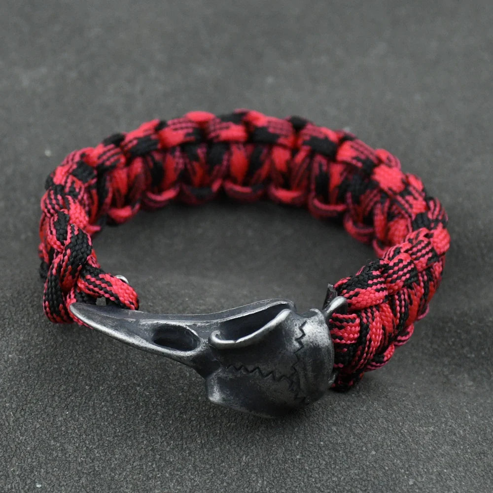 Odin Raven Stainless Steel Viking Bracelet