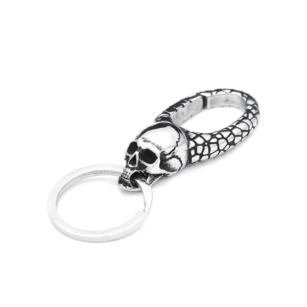 Vikings Dragon Head Key Chain Stainless Steel Nordic