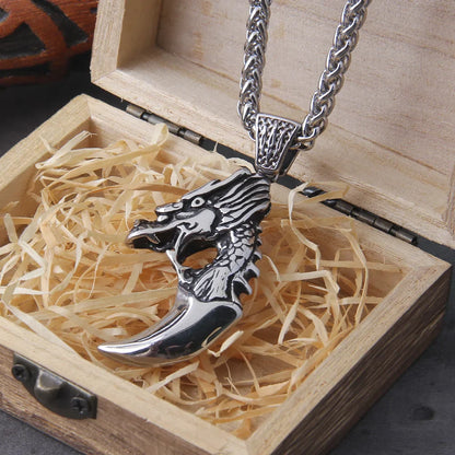 Dragon Claw Retro Ethnic Punk Beast Claw Viking Necklace