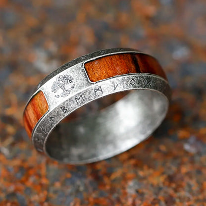 Stainless Steel Viking Tree Of life Ring