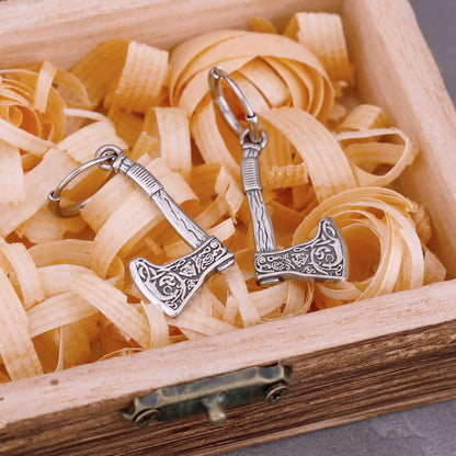 Rune Axe Viking Earrings