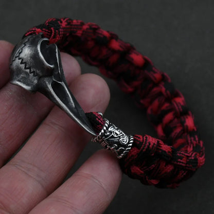 Odin Raven Stainless Steel Viking Bracelet